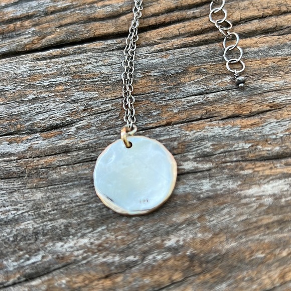 j + i Philadelphia Mighty Oak Necklace Sterling Silver and 14K Gold Fill - Picture 2 of 4